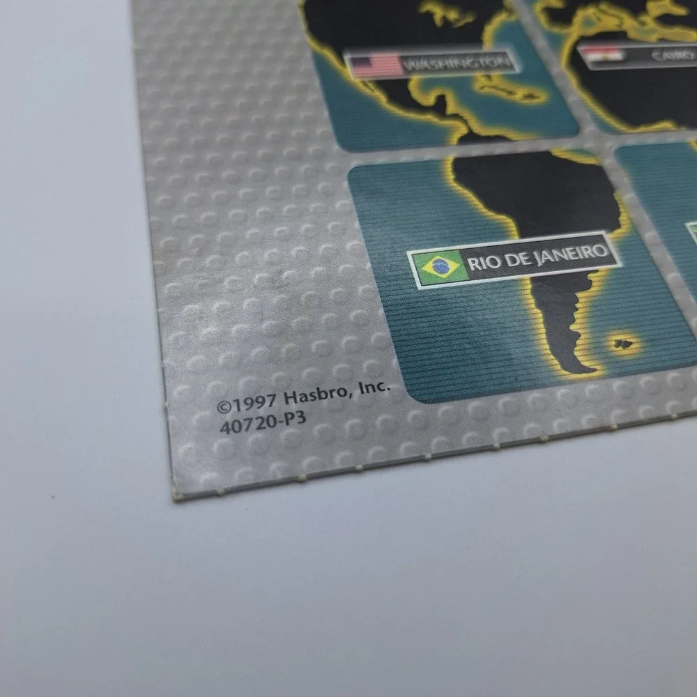 1997 Hasbro Green Spy Web City Game Board Replacement Pieces Vintage‎ Board Game